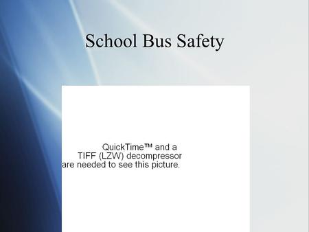 School Bus Safety.