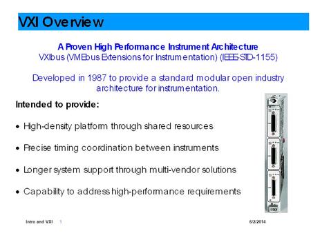 6/2/2014Intro and VXI 1. 6/2/2014Intro and VXI 2.