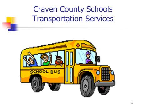 Craven County Schools Transportation Services