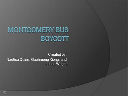 Montgomery Bus Boycott