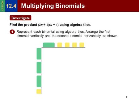 Multiplying Binomials