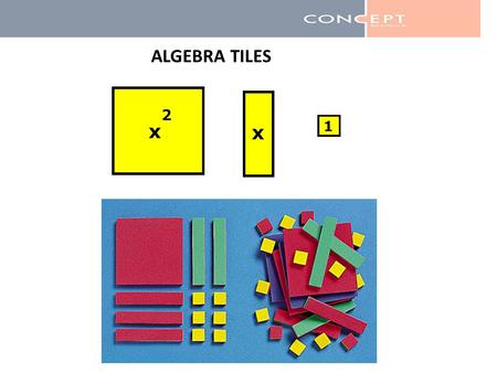 ALGEBRA TILES.