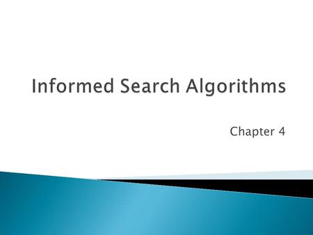 Informed Search Algorithms