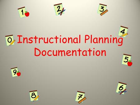 Instructional Planning Documentation