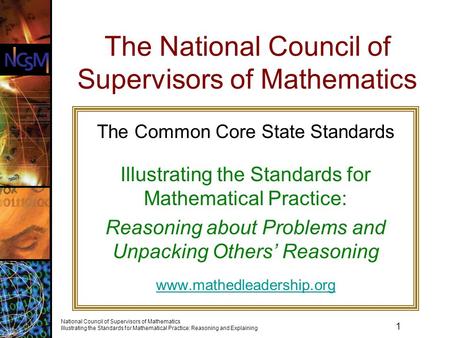 The National Council of Supervisors of Mathematics