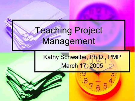 Teaching Project Management