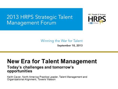 New Era for Talent Management