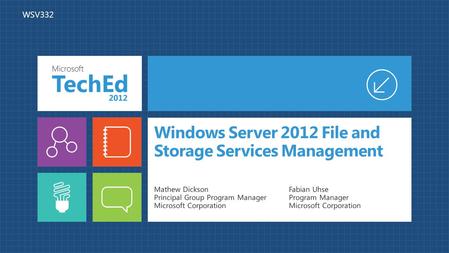 Windows Server 2012 File and Storage Services Management