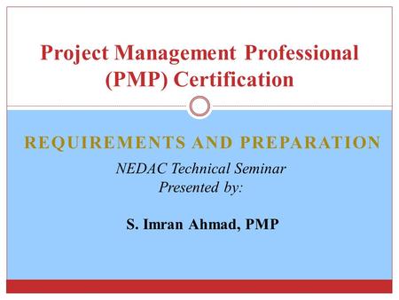 Project Management Professional (PMP) Certification