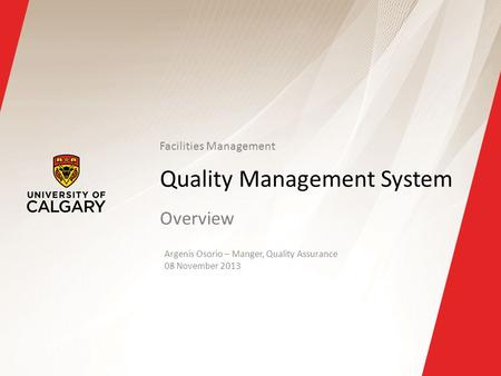 Quality Management System