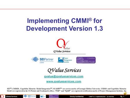 Implementing CMMI® for Development Version 1.3