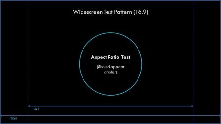 Widescreen Test Pattern (16:9)