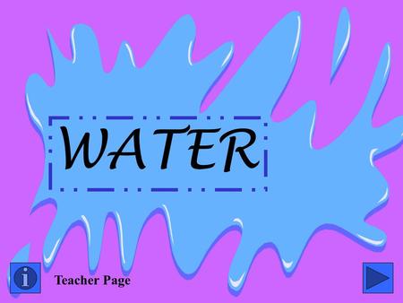 WATER Teacher Page.