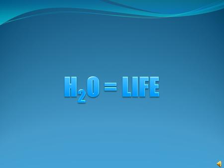 Water is one of the most important needs of living things. It is second only to the air we breathe. In fact, some scientists believe that all life began.