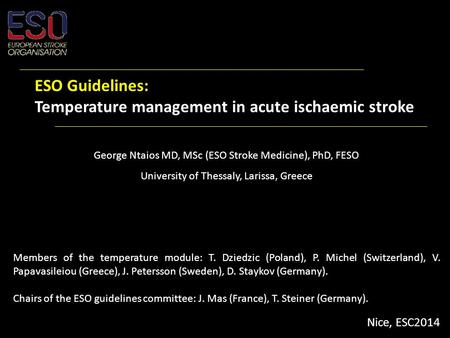 Members of the temperature module: T. Dziedzic (Poland), P. Michel (Switzerland), V. Papavasileiou (Greece), J. Petersson (Sweden), D. Staykov (Germany).