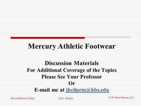 Mercury Athletic Footwear