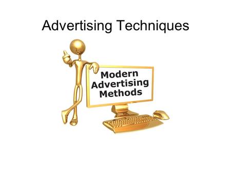 Advertising Techniques