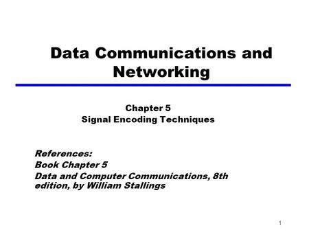 Data Communications and Networking