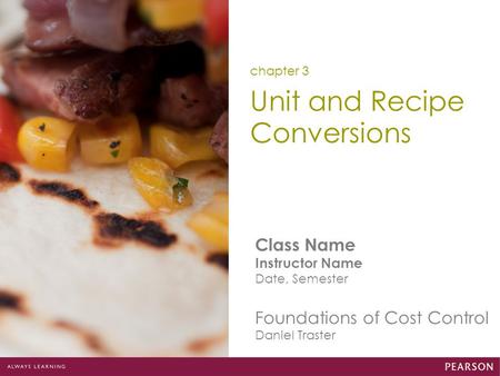 Unit and Recipe Conversions