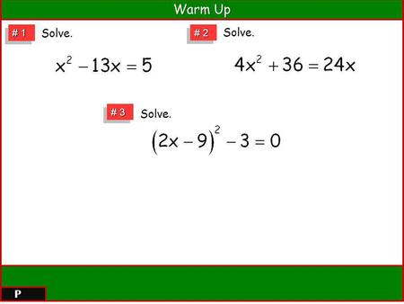 # 1 Solve. # 2 Solve. # 3 Solve..