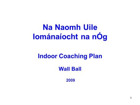 Na Naomh Uile Iománaíocht na nÓg