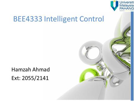 BEE4333 Intelligent Control