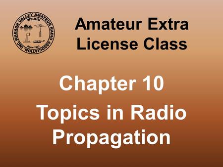 Amateur Extra License Class