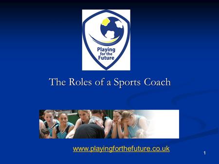 The Roles of a Sports Coach