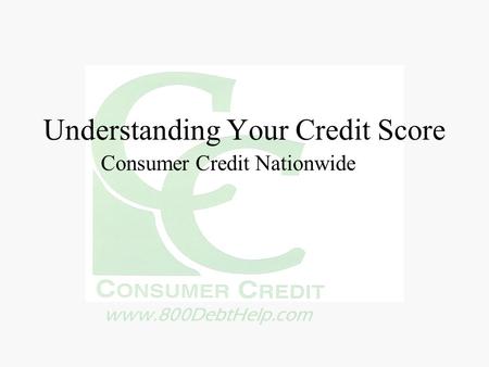 Understanding Your Credit Score