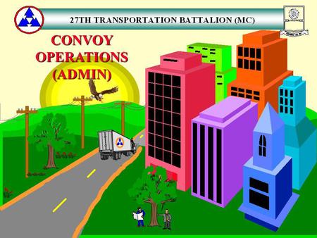 CONVOY OPERATIONS (ADMIN).