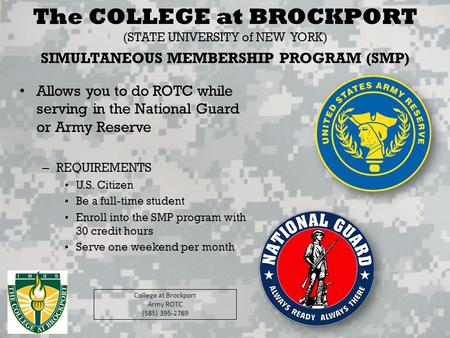 SIMULTANEOUS MEMBERSHIP PROGRAM (SMP)