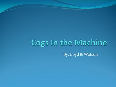 By: Boyd & Watson. Authors Intent Eric Schlosser attacks how the meat industry evolved from having the best-paying industrial jobs to transitioning into.