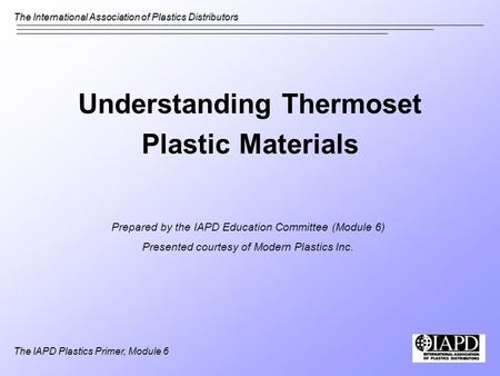 Understanding Thermoset Plastic Materials