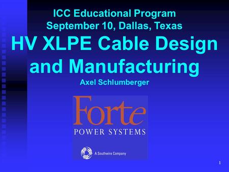 HV XLPE Cable Design and Manufacturing