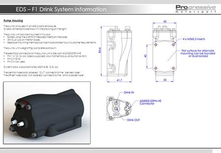 EDS – F1 Drink System Information