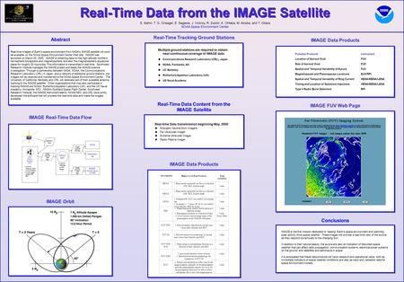 Abstract Real-time images of Earths space environment from NASAs IMAGE satellite will soon be available on the NOAA Space Environment Center Web site.