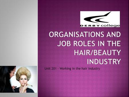 Organisations and job roles in the hair/beauty industry