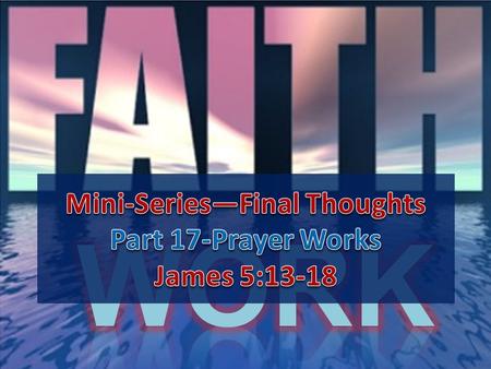 After surveying Jesus practice of prayer, I realize that his example does answer one important question about prayer: Does it matter?