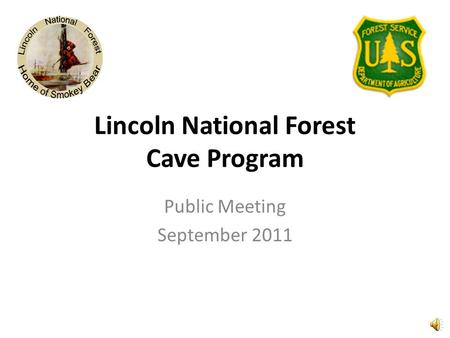 Lincoln National Forest Cave Program