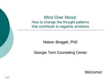 Nelson Binggeli, PhD Georgia Tech Counseling Center