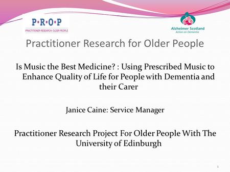 Practitioner Research for Older People