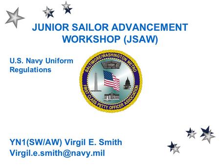 JUNIOR SAILOR ADVANCEMENT WORKSHOP (JSAW)