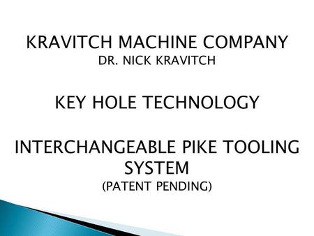 KRAVITCH MACHINE COMPANY