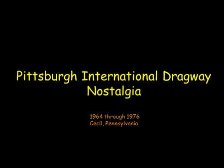 Pittsburgh International Dragway