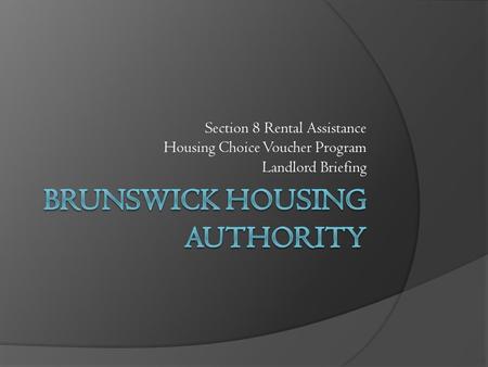 Brunswick Housing Authority