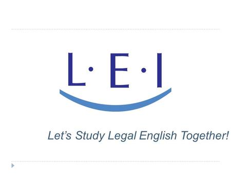 Let’s Study Legal English Together!