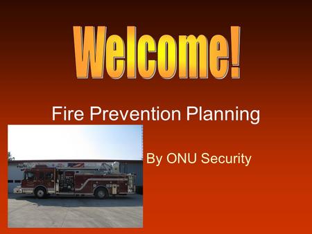 Fire Prevention Planning