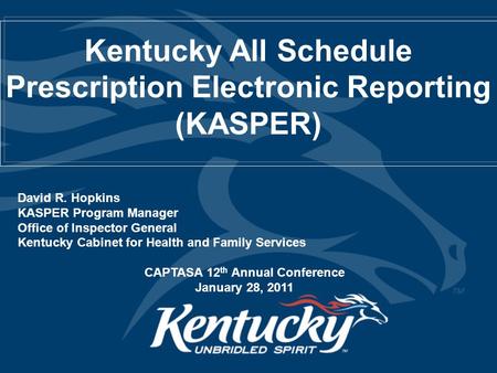 Kentucky All Schedule Prescription Electronic Reporting (KASPER)