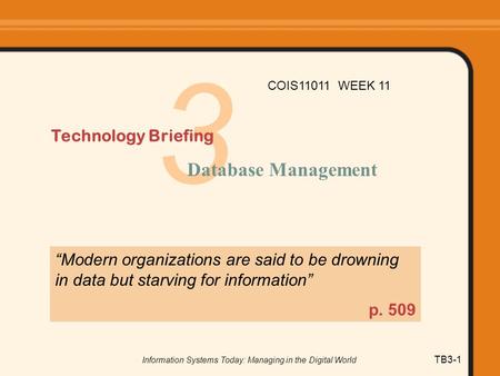 Information Systems Today: Managing in the Digital World