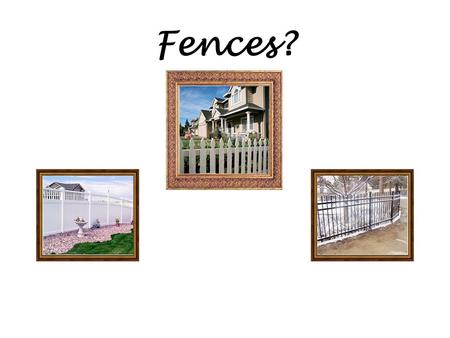 Fences?. Bridges …. ? or The National Association of Certified Home Inspectors Not all home inspector associations are the same. ….